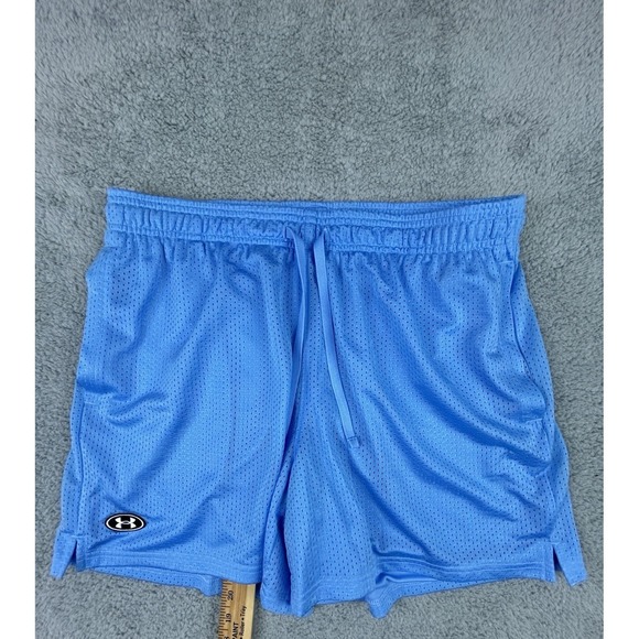 Under Armour Other - Under Armour UA Loose Fit Icon Mesh Shorts Mens Size Large Light Blue 1383355